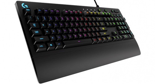 Клавиатура Logitech G213 Prodigy RGB черный USB Multimedia for gamer LED (подставка для запястий) фото 2
