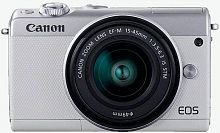 Фотоаппарат Canon EOS M100 белый/серебристый 24.2Mpix 3" 1080p WiFi 15-45 IS STM LP-E12 (с объективом)