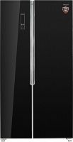 Холодильник Weissgauff WSBS 500 NFB Inverter 2-хкамерн. черное стекло