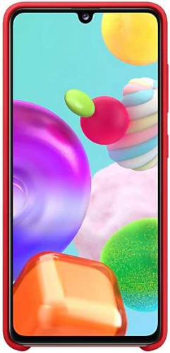 Чехол (клип-кейс) Samsung для Samsung Galaxy A41 Silicone Cover красный (EF-PA415TREGRU) фото 5