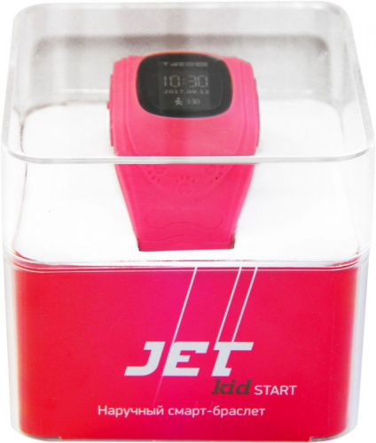 Смарт-часы Jet Kid Start 54мм 0.64" OLED черный (START PINK) фото 3