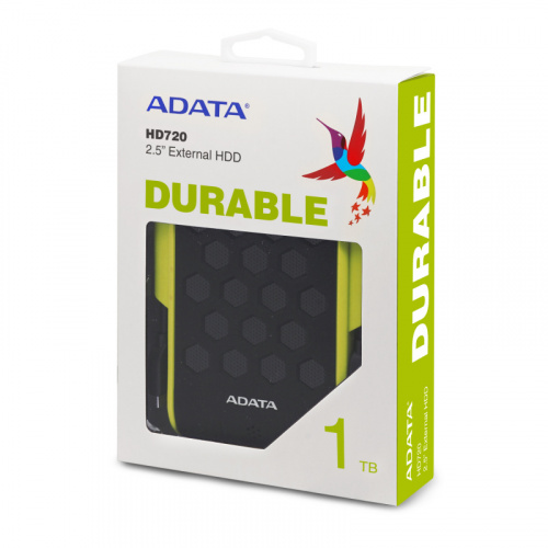 Жесткий диск A-Data USB 3.0 1Tb AHD720-1TU31-CGN HD720 DashDrive Durable (5400rpm) 2.5" зеленый фото 2
