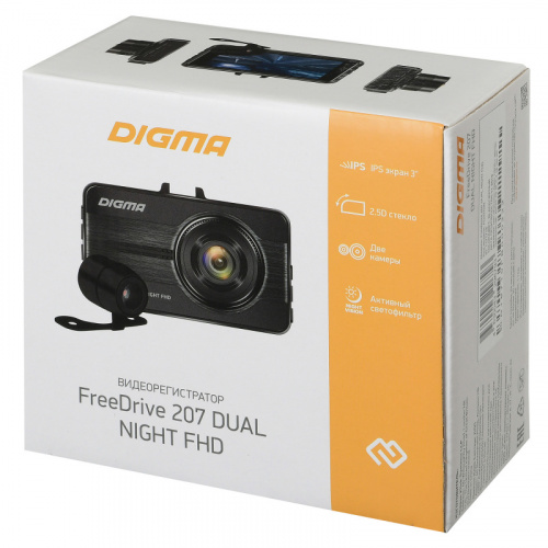 Видеорегистратор Digma FreeDrive 207 DUAL Night FHD черный 2Mpix 1080x1920 1080p 150гр. GP2247 фото 10