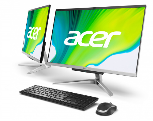 Моноблок Acer Aspire C24-963 23.8" Full HD i5 1035G1 (1)/8Gb/SSD256Gb/UHDG/CR/Windows 10 Professional/GbitEth/WiFi/BT/65W/клавиатура/мышь/Cam/серебристый 1920x1080 фото 12
