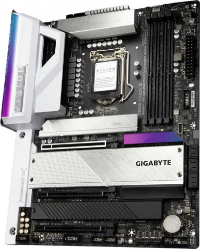 Материнская плата Gigabyte Z590 VISION G Soc-1200 Intel Z590 4xDDR4 ATX AC`97 8ch(7.1) 2.5Gg RAID+HDMI+DP фото 4