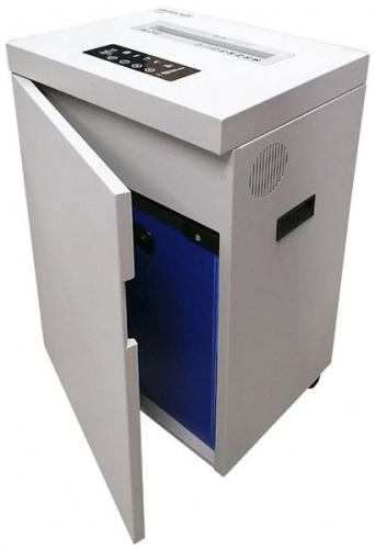 Шредер Office Kit S500 белый (секр.P-4) фрагменты 28лист. 50лтр. скрепки скобы пл.карты CD фото 2