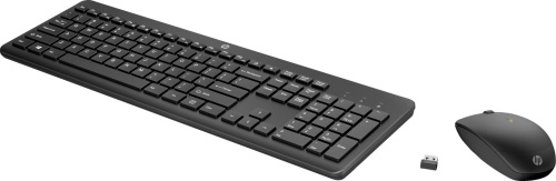 Клавиатура + мышь HP Combo 230 клав:черный мышь:черный USB беспроводная фото 2