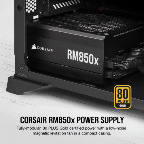 Блок питания Corsair ATX 850W RM850X 80+ gold 24+3x(4+4) pin APFC 135mm fan 14xSATA Cab Manag RTL фото 14