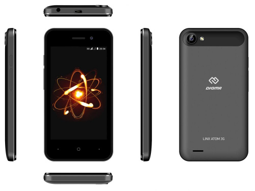 Смартфон Digma Atom 3G Linx 4Gb 512Mb темно-серый моноблок 3G 2Sim 4" 480x800 Android 8.1 2Mpix WiFi GSM900/1800 GSM1900 TouchSc MP3 FM microSD max32Gb фото 9