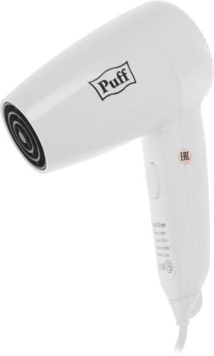 Фен Puff 1200B 1200Вт белый фото 3