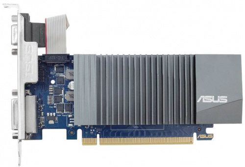 Видеокарта Asus PCI-E GT710-SL-1GD5-BRK NVIDIA GeForce GT 710 1024Mb 32 GDDR5 954/5012 DVIx1/HDMIx1/CRTx1/HDCP Ret low profile