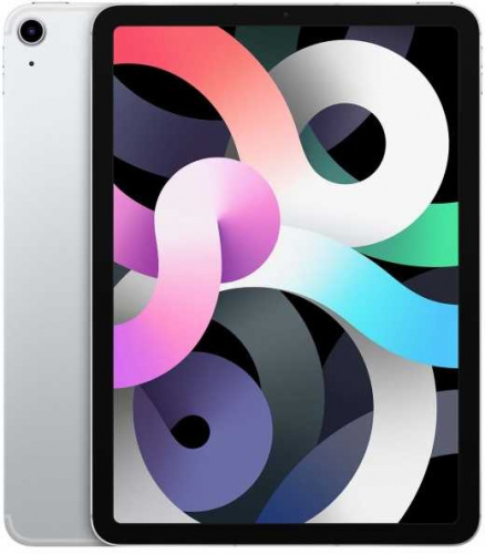 Планшет Apple iPad Air 2020 MYH42RU/A A14 Bionic ROM256Gb 10.9" IPS 2360x1640 3G 4G iOS серебристый 12Mpix 7Mpix BT WiFi Touch EDGE 9hr