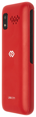 Мобильный телефон Digma C171 Linx 32Mb красный моноблок 2Sim 1.77" 128x160 0.08Mpix GSM900/1800 FM microSD max16Gb фото 3