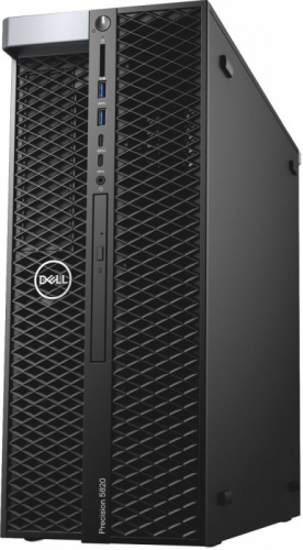 ПК Dell Precision T5820 MT Xeon W-2123 (3.6)/16Gb/1Tb 7.2k/SSD256Gb/RTX4000 8Gb/DVDRW/Windows 10 Professional 64/GbitEth/950W/клавиатура/мышь/черный