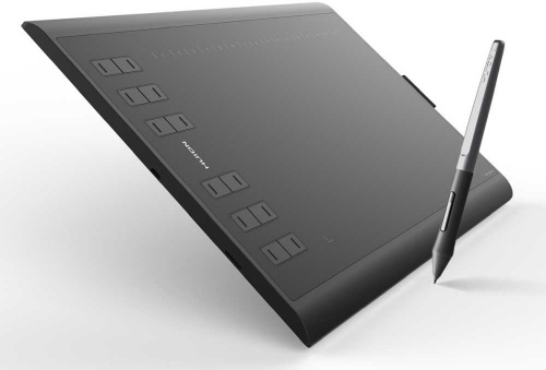 Графический планшет Huion H1060P USB черный фото 6