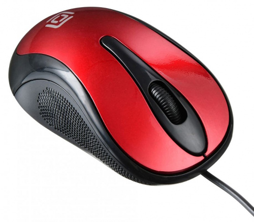 Мышь Оклик 385M черный/красный оптическая (1000dpi) USB для ноутбука (3but) фото 9