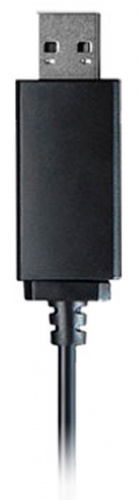 Наушники с микрофоном A4Tech HU-11 черный 2м накладные USB оголовье (HU-11/USB/BLACK) фото 4