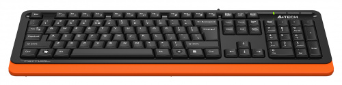 Клавиатура A4Tech Fstyler FKS10 черный/оранжевый USB фото 3