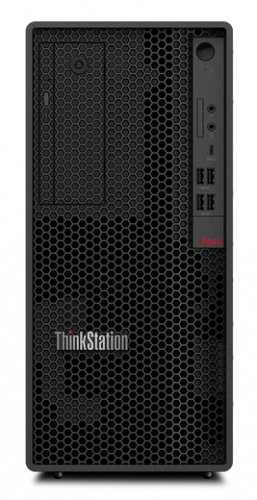 ПК Lenovo ThinkStation P340 MT i5 10400 (2.9) 8Gb SSD256Gb UHDG 630 DVDRW Windows 10 Professional 64 GbitEth 300W клавиатура мышь черный фото 5
