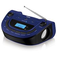 Аудиомагнитола BBK BS07BT синий 2Вт/MP3/FM(dig)/USB/BT