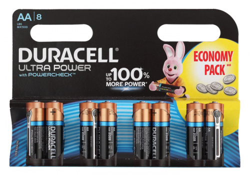 Батарея Duracell Ultra LR6-8BL MX1500 AA (8шт)
