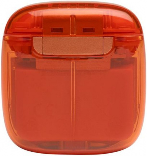 Гарнитура вкладыши JBL T225 TWS прозрачный/оранжевый беспроводные bluetooth в ушной раковине (JBLT225TWSGHOSTORG) фото 5
