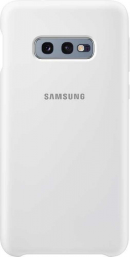 Чехол (клип-кейс) Samsung для Samsung Galaxy S10e Silicone Cover белый (EF-PG970TWEGRU)
