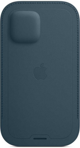 Чехол (футляр) Apple для Apple iPhone 12/12 Pro Leather Sleeve with MagSafe синий балтийский (MHYD3ZE/A) фото 4