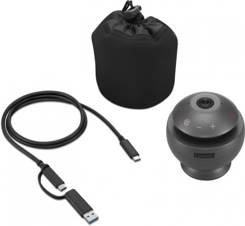 Камера Web Lenovo VoIP 360 серый 2Mpix (1920x1080) USB3.0 с микрофоном для ноутбука фото 4