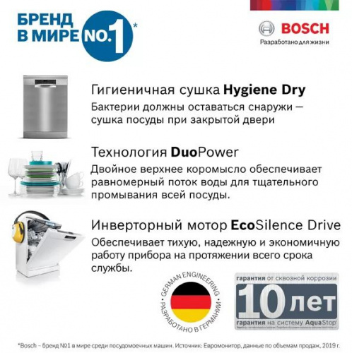 Посудомоечная машина Bosch SPV4HKX1DR 2400Вт узкая фото 8