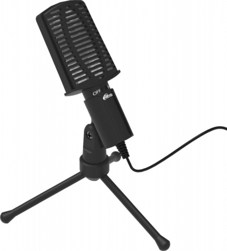 Микрофон проводной Ritmix RDM-125 1.8м черный