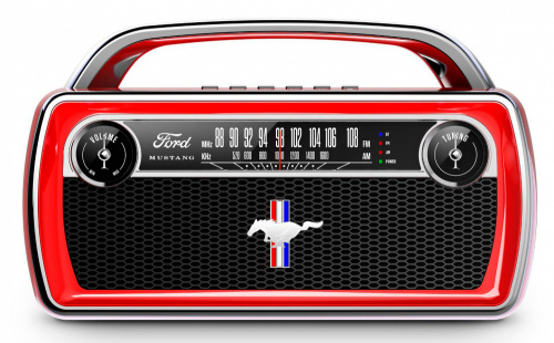 Аудиомагнитола ION Audio Mustang Stereo красный 25Вт/FM(dig)/USB/BT