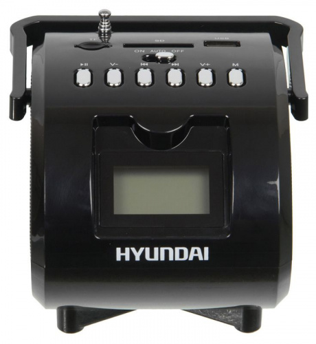 Аудиомагнитола Hyundai H-PAS180 черный 6Вт/MP3/FM(dig)/USB/SD фото 2
