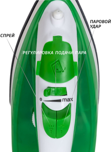 Утюг Supra IS-1821 1800Вт белый/зеленый фото 4