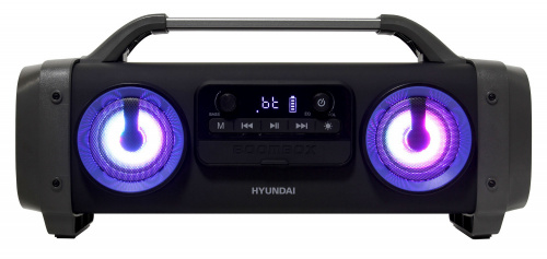 Аудиомагнитола Hyundai H-PCD400 черный 28Вт MP3 FM(dig) USB BT microSD