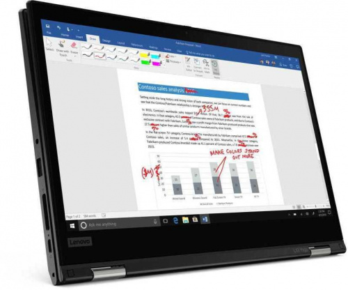 Трансформер Lenovo ThinkPad L13 Yoga Core i7 10510U/16Gb/SSD1Tb/Intel UHD Graphics/13.3"/IPS/Touch/FHD (1920x1080)/Windows 10 Professional 64/black/WiFi/BT/Cam фото 4