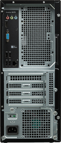 ПК Dell Vostro 3670 MT i5 8400 (2.8)/8Gb/SSD256Gb/UHDG 630/DVDRW/CR/Windows 10 Home Single Language/GbitEth/WiFi/BT/290W/клавиатура/мышь/черный фото 3