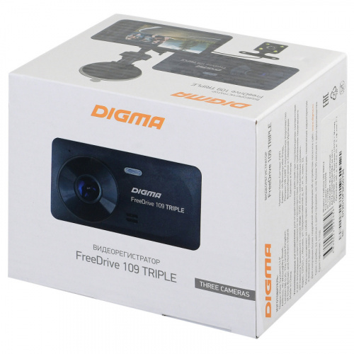 Видеорегистратор Digma FreeDrive 109 TRIPLE черный 1Mpix 1080x1920 1080p 150гр. JL5601 фото 9