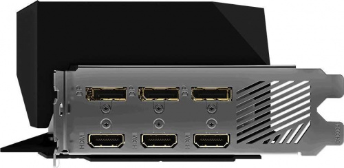 Видеокарта Gigabyte PCI-E 4.0 GV-N3080AORUS M-10GD 3.0 LHR NVIDIA GeForce RTX 3080 10240Mb 320 GDDR6X 1845/19000 HDMIx3 DPx3 HDCP Ret фото 2