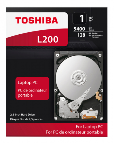 Жесткий диск Toshiba SATA-III 1Tb HDWL110EZSTA L200 Slim (5400rpm) 128Mb 2.5" Rtl фото 2