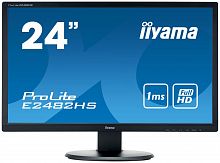 Монитор Iiyama 24" ProLite E2482HS-B1 черный TN+film LED 2ms 16:9 DVI HDMI M/M матовая 1000:1 250cd 170гр/160гр 1920x1080 D-Sub FHD 3.4кг