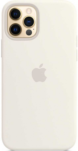Чехол (клип-кейс) Apple для Apple iPhone 12/12 Pro Silicone Case with MagSafe белый (MHL53ZE/A) фото 8