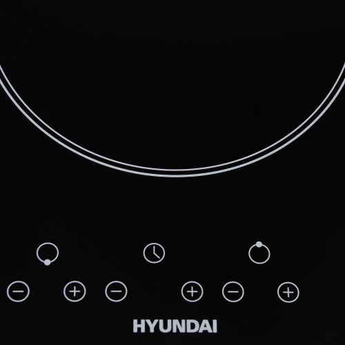 Варочная поверхность Hyundai HHE 3250 BG черный фото 14