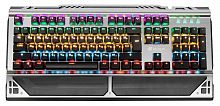 Клавиатура Оклик 980G HUMMER механическая серебристый/черный USB for gamer LED (подставка для запястий) (499580)