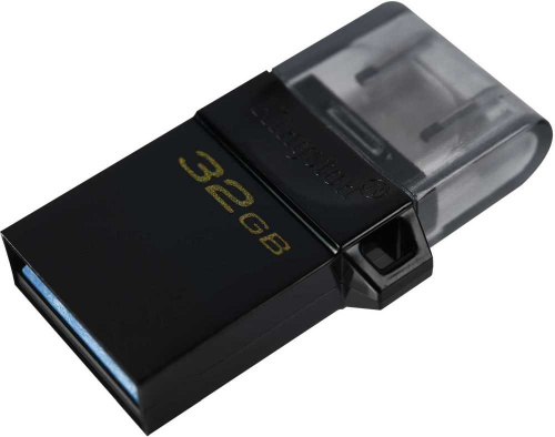 Флеш Диск Kingston 32Gb DataTraveler microDuo 3 G2 DTDUO3G2/32GB USB3.0 черный фото 2