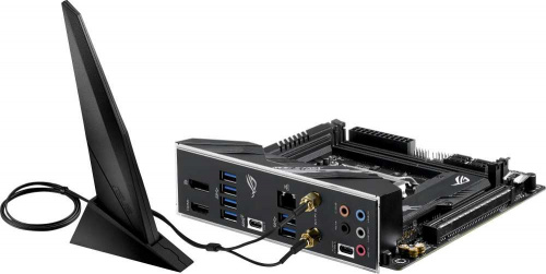 Материнская плата Asus ROG STRIX B460-I GAMING Soc-1200 Intel B460 2xDDR4 mini-ITX AC`97 8ch(7.1) GbLAN RAID+HDMI+DP фото 5