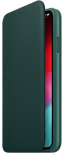 Чехол (флип-кейс) Apple для Apple iPhone XS Max Leather Folio темно-зеленый (MRX42ZM/A) фото 2