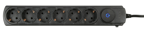Сетевой фильтр Ippon BK232-16 3м (6 розеток) черный (коробка) фото 3