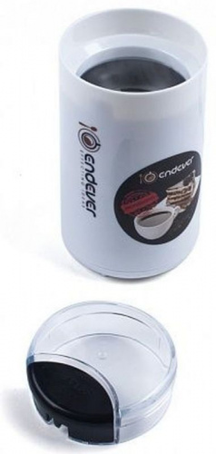 Кофемолка Endever Costa-1053 250Вт сист.помол.:ротац.нож вместим.:100гр белый фото 6