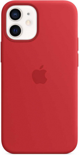 Чехол (клип-кейс) Apple для Apple iPhone 12 mini Silicone Case with MagSafe красный (MHKW3ZE/A) фото 4